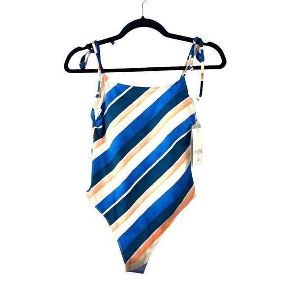 🎁nwt lemlem x H&M Slant Striped 1PC Swimsuit Size S🎁 - Picture 5 of 5